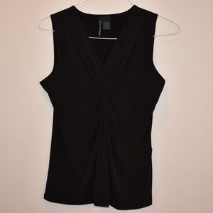 Saint Tropez West Black Tank Ruched Bust Large